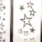 The Ribbon People Ivory and Gold Star Print Craft Ribbon 1.5&#x22; x 27 Yards